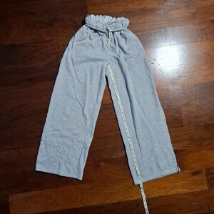 XS baggy high waisted wide leg sweatpants